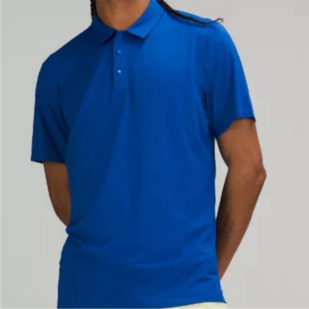 Lululemon Snap Front Performance Polo SS NWT Symphony Blue